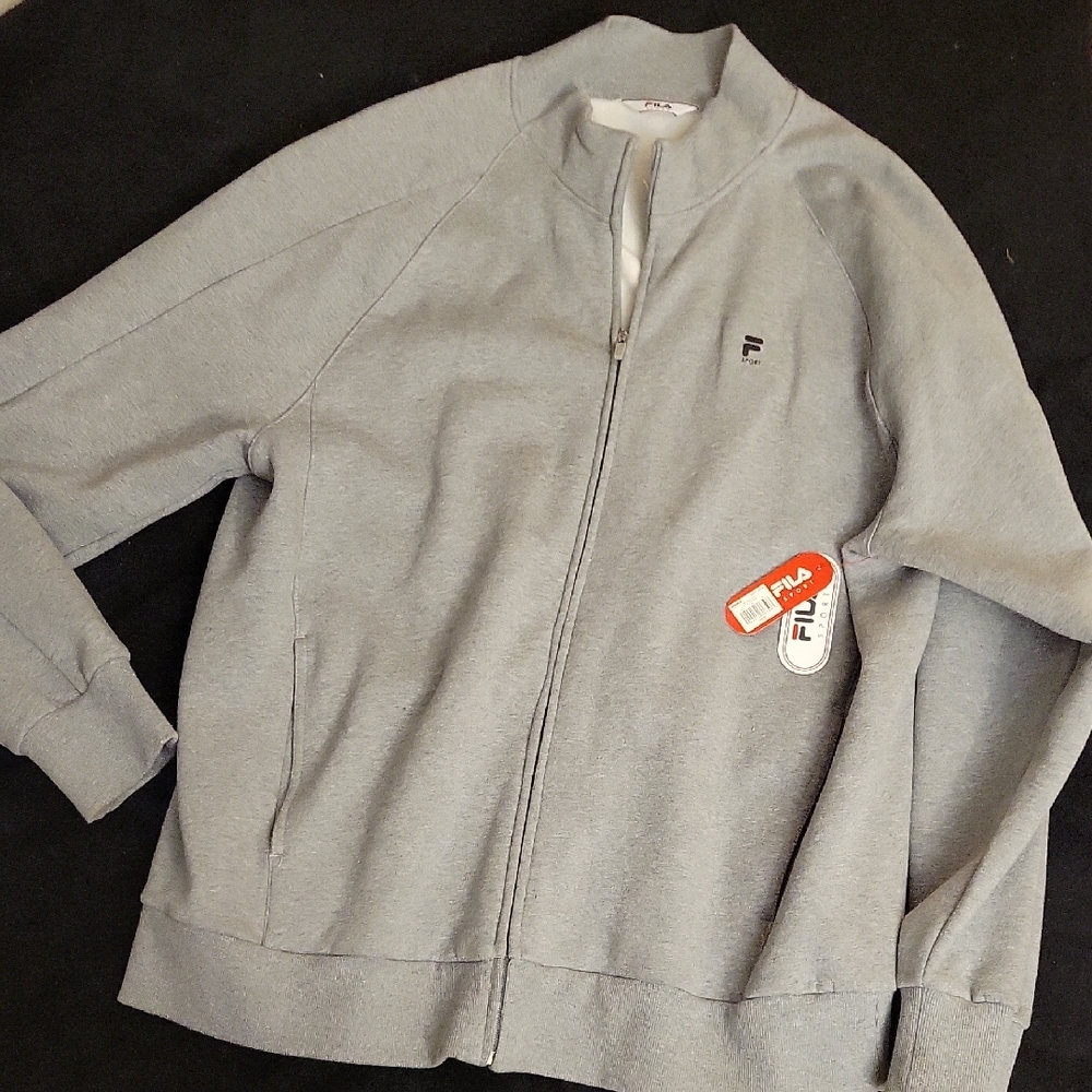Brand New With Tags Fila Mens Zip Up Sweatshirt With Pockets